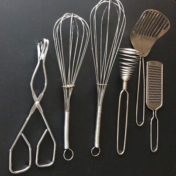 Vintage Variety Stainless Steel Kitchen Handheld Tools 6 Piece - Picture 9 of 16